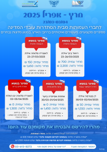 סמינרים מרץ + אפריל 2025